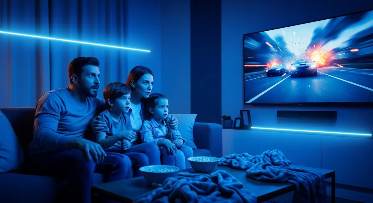 Setup gamer com Teste IPTV XCloud rodando em tela